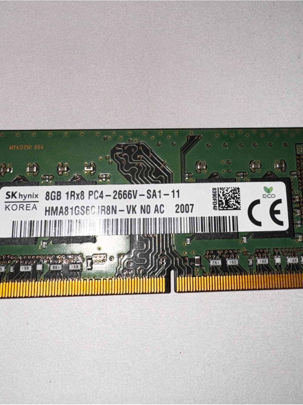 Crucial 8GB DDR4 2666MHz RAM Module Green